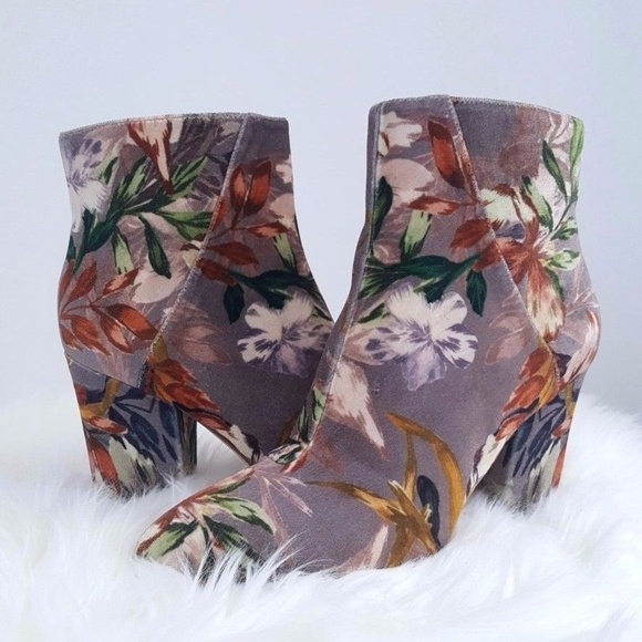 Nine west floral booties Clearance